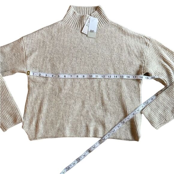 BP Mock Neck Sweater in Beige Size XXS - Picture 5 of 7